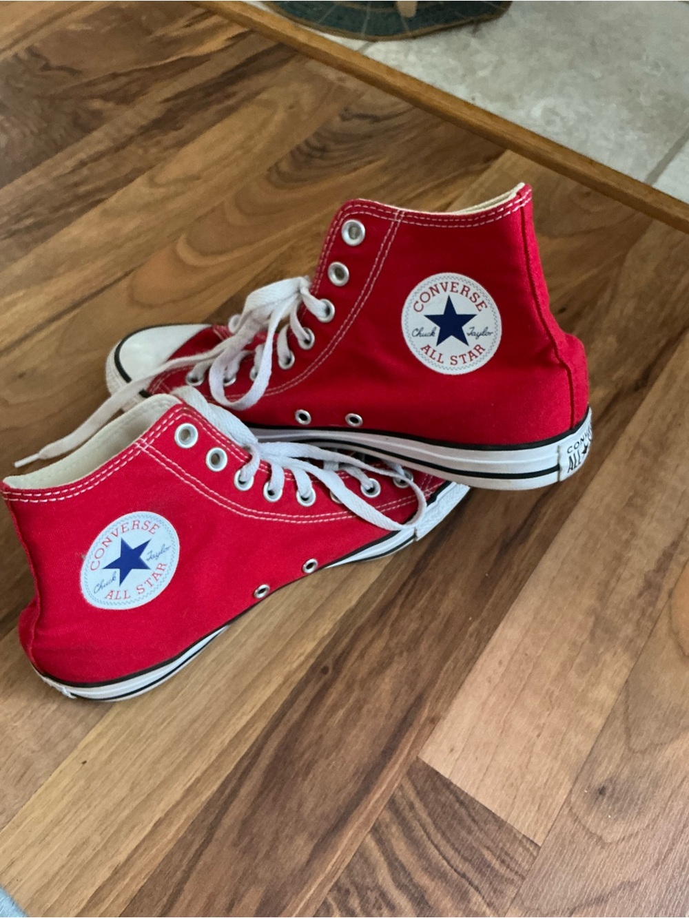 Converse Red High Top Chuck Taylor All Star Sneakers